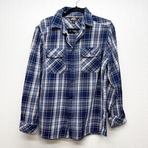 Pacific Trail Plaid Shirt Mens Medium Super Thick Knit Cotton Barn Lumberjack